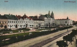 ** T2/T3 Arad, József Főherceg út, Kereskedelmi Bank / Street View, Bank (ragasztónyom / Glue Marks) - Ohne Zuordnung