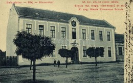 T2 1909 Balázsfalva, Blasendorf, Blaj; Állami Elemi Iskola. W.L. 1865. / School - Ohne Zuordnung