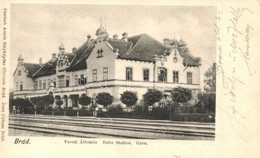 * T2/T3 Brád, Vasútállomás. Deutsch Ármin Fényképész Felvétele / Gara / Bahnhof / Railway Station  (EK) - Unclassified