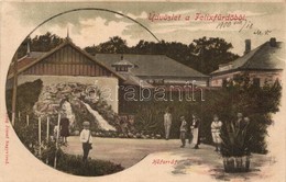 T3 1900 Félixfürdő, Baile Felix; Hőforrás, Fürdő Pavilon. Kiadja Lang József / Thermal Spring, Spa Hall (szakadás / Tear - Ohne Zuordnung