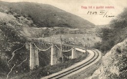 T2/T3 1909 Gyalár, Ghelari; Nagyhíd A Retyisórai Bányavasúti Vonalon, Adler Fényirda 700./ Railway Bridge (EK) - Non Classés