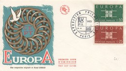 EU74   Europa 1963  FDC  France Paris   TTB - 1963