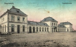 T2/T3 Nagykároly, Carei; Vasútállomás. Kiadja Gál Samu / Bahnhof / Railway Station (EK) - Non Classés