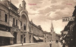 T2/T3 1907 Nagyvárad, Oradea; Fő Utca, Korona és Fillér Bazár, Barta Fogorvos, Cukrászda, Déry Endre üzlete, Fodrász / M - Non Classés