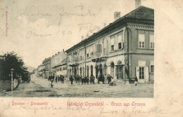* T2/T3 1901 Orsova, Dunasor / Donauzeile / Street (EK) - Non Classés