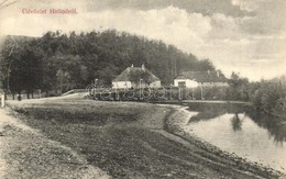 * T2/T3 Pusztahollód, Hollód, Holod; Látkép, Fahíd / General View, Wooden Bridge (EK) - Non Classificati