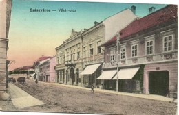 * T3 Szászváros, Broos, Orastie; Vásár Utca, üzlet. Kiadja Weisz Dezső / Market Street, Shops (Rb) - Non Classés