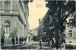 T2/T3 Temesvár, Timisoara; Rudolf és Hunyadi Utca, üzletek, Villamos Sín. W.L. Bp 2003. Kiadja Gerő Manó / Streets, Shop - Non Classés