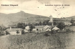 T2 1917 Világos, Siria; Katolikus Templom és Várrom / Church, Castle Ruins - Non Classés