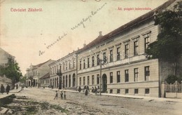 T2/T3 Zilah, Zalau; Állami Polgári Leányiskola, Tigris Szálloda. Kiadja A Szövetség Könyvnyomda / Girl School, Hotel (EK - Non Classés