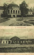 T3 1909 Zsibó, Jibou; Báró Wesselényi Kastély, Vasútállomás, Vasutasok, Hajtány, Gőzmozdony / Castle, Railway Station, L - Non Classés