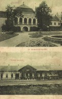 T3 1909 Zsibó, Jibou; Báró Wesselényi Kastély, Vasútállomás, Vasutasok, Hajtány, Gőzmozdony / Castle, Railway Station, L - Non Classificati