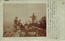 * T4 Csetnek Környéke, Hegytető, Csoportkép / Around Stítnik, Mountain Top, Group Photo (b) - Ohne Zuordnung