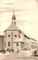 T2 1906 Eperjes, Presov; Ágostai Evangélikus Templom, Babakocsi. Divald / Church, Baby Carriage - Zonder Classificatie