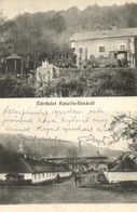 T2/T3 1918 Katalinhuta, Katarínska Huta (Szinóbánya, Cinobana); Vasútállomás Gőzmozdonnyal, üveggyár / Railway Station W - Non Classificati