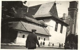 T2 1933 Késmárk, Kezmarok; Stary A Novy Ev. Kostol / Alte Und Neue Ev. Kirche / A Régi és Az új Evangélikus Templom, Aut - Non Classificati