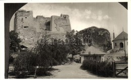 T2 Léva, Levice; Várrom A Csehek Kivonulása Után. Foto Hajdu / Castle Ruins  + 1938 Léva Visszatért So. Stpl. - Non Classés