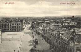 T2/T3 Lőcse, Levoca; Kossuth Lajos Utca, Brull M. üzlete / Street View, Shops (ragasztónyom / Glue Mark) - Non Classés