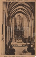 ** T4 Lőcse, Szent Jakab Templom Főoltára; Singer Elek Papírkereskedő Kiadása / Church Interior (EM) - Non Classificati