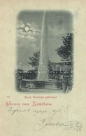 T2 1898 Ránkfüred, Ránkherlány, Rank Herlein, Herlany (Kassa, Kosice, Kaschau); Szökőkút / Fountain - Non Classificati