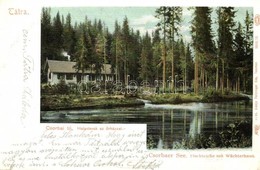 T2 1907 Tátra, Tatry; Csorbai-tó, Halastavak, őrház. Feitzinger Ede 11. Bt. / Strbské Pleso / Lake, Watch House - Non Classificati