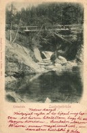 T4 1900 Tátra, Barlangliget, Höhlenhain, Tatranská Kotlina; Landockerbrücke / Híd / Bridge (vágott / Cut) - Non Classés