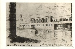 * T1/T2 1937 Zsolna, Sillein, Zilina; Makkabi Zsidó Tornaterem / Telocvicna Makabi / Jewish Sport Hall, Gym - Non Classés