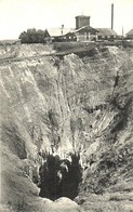 * T3 1912 Aknaszlatina, Slatinské Doly, Solotvyno (Máramaros); Kunigunda-Bánya-süppedés. Wizner és Dávid Kiadása / Mine  - Ohne Zuordnung