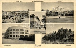 T3 Ungvár, Régi Híd, Kolostor, Postapalota, Vár / Old Bridge, Cloister, Post Palace, Castle (EB) - Non Classés