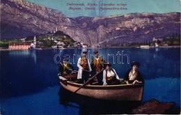 * T4 Dubrovnik, Ragusa; Rijeka, Ombla; River, Boat, Folklore (ázott / Wet Damage) - Non Classés