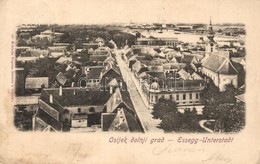 T2/T3 1902 Eszék, Esseg, Osijek; Dolnji Grad / Unterstadt / General View (EK) - Non Classificati