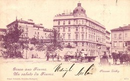 T2 1900 Fiume, Zichy Tér / Piazza Zichy / Square - Unclassified