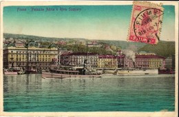 * T2 Fiume, Palazzo Adria E Riva Szapary / Palace, Port, Steamships - Non Classés