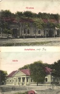 T2/T3 1909 Antalfalva, Kovacica, Kowatschitza; Fő Utca, Iskola / Main Street, School - Non Classificati