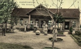 ** T1/T2 Fehértemplom, Ung. Weisskirchen, Bela Crkva; Villa Kremser, ördögudvar / Villa, Courtyard - Ohne Zuordnung