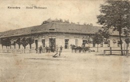 T2/T3 Kevevára, Temeskubin, Kovin; Hoffmann Szálloda, Lovaskocsi, Kerékpár. Kiadja Zsivánovics P. és Fia / Hotel Hoffman - Unclassified