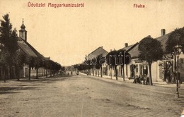 ** T4 Magyarkanizsa, Ókanizsa, Stara Kanjiza; Fő Utca, üzletek. W. L. Bp. 2172. / Main Street, Shops (EM) - Non Classés