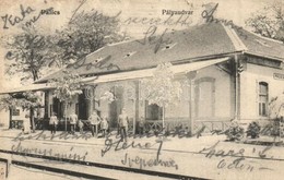 T2/T3 Palics, Palic; Vasútállomás, Pályaudvar, Létra, Vasutasok / Bahnhof / Railway Station, Ladder, Railwaymen (EK) - Non Classés