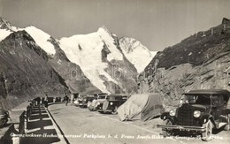 ** T1 Grossglockner-Hochalpenstrasse, Parkplatz B. D. Franz Josefs-Höhe / High Alpine Road, Parking Lot With Automobiles - Ohne Zuordnung