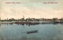 T2/T3 Brod, Bosanski Brod; General View, Boat. W. L. Bp. 9992. (EK) - Ohne Zuordnung