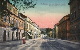 T2 Trebinje, Careva Ulica Od Zapada / Kaiserstrasse Von Westen / Street View From West, Hotel And Restaurant Naglic + K. - Zonder Classificatie