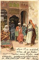 T2/T3 1900 Cairo, Kairo, Caire; Café Arabe / Arabian Cafe. M. Lichtenstein Litho S: A. Franke (EK) - Non Classés