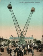 ** T2/T3 1908 London, Franco-British Exhibition. Flip Flap, Grand Cafe. Valentine & Sons. Giant Post Card (19 Cm X 14,5  - Ohne Zuordnung