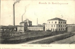 T2/T3 Pontelaguscuro, Distilleria Italiana, Fabbrica Alcool. A. Prampolini / Italian Alcohol Distillery, Factory (EK) - Non Classés