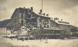 * T2 Toblaco, Toblach (Dél-Tirol); A Háborúban Megsérült Hotel Bellevue / Damaged Building Of Hotel Bellevue, WWI Milita - Unclassified