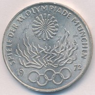 NSZK 1972J 10M Ag 'Olimpia-München / Olimpiai Láng' T:1-,2 
FRG 1972J 10 Mark Ag 'Olympic Games Munich / Olympic Flame'  - Non Classificati