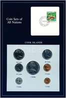 Cook-szigetek 1983. 1c-1D (7xklf), 'Coin Sets Of All Nations' Forgalmi Szett Felbélyegzett Kartonlapon T:1 
Cook Islands - Zonder Classificatie