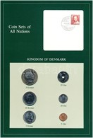 Dánia 1984. 5ö-5K (6xklf), 'Coin Sets Of All Nations' Forgalmi Szett Felbélyegzett Kartonlapon T:1 
Denmark 1984. 5 Öre  - Non Classés