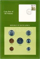 Dél-Afrika 1981-1983. 1c-1R (7xklf), 'Coin Sets Of All Nations' Forgalmi Szett Felbélyegzett Kartonlapon T:1 
South Afri - Non Classés