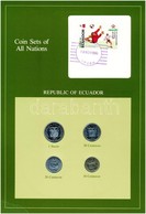 Ecuador 1976-1985. 10c-1S (4xklf), 'Coin Sets Of All Nations' Forgalmi Szett Felbélyegzett Kartonlapon T:1 
Ecuador 1976 - Non Classés